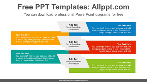 Cross-array banner PowerPoint Diagram Template-list image