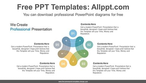 Donut star shape PowerPoint Diagram Template-list image