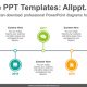Five circled timelines PowerPoint Diagram Template-list image
