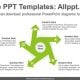 Five radial arrows PowerPoint Diagram Template-list image