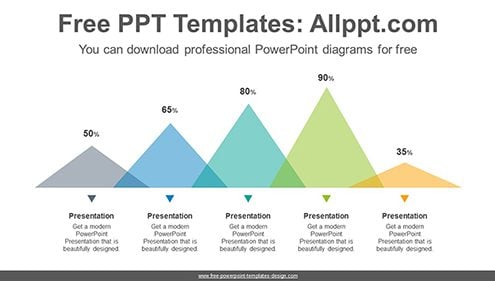 Flat triangle chart PowerPoint Diagram Template-list image