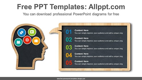 Head board PowerPoint Diagram Template-list image