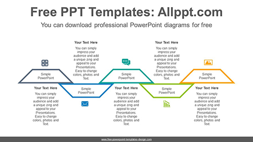 Intersecting trapezoid PowerPoint Diagram Template-list image