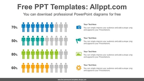 Men icon chart PowerPoint Diagram Template-list image