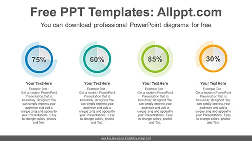 Opacity pie chart PowerPoint Diagram Template-list image