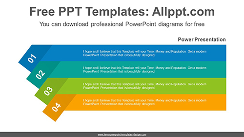 Origami banner PowerPoint Diagram Template-list image