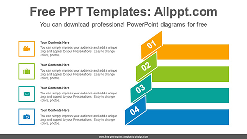 Origami banner numbering PowerPoint Diagram Template-list image