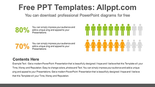 People icon chart PowerPoint Diagram Template-list image