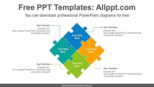 Puzzle matrix PowerPoint Diagram Template-list image