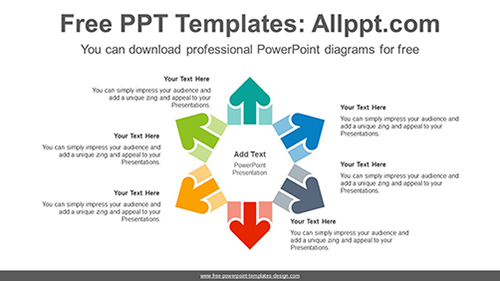 Radial arrows PowerPoint Diagram Template-list image