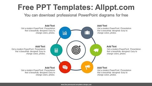 Radial circles PowerPoint Diagram Template-list image