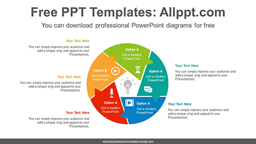 Rotation sector form PowerPoint Diagram Template-list image