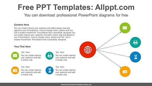 Round semi-cycle PowerPoint Diagram Template-list image