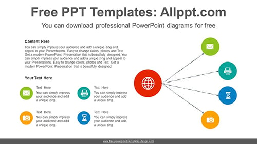 Round semi-cycle PowerPoint Diagram Template-list image