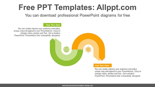Semi-circular symmetry PowerPoint Diagram Template-list image