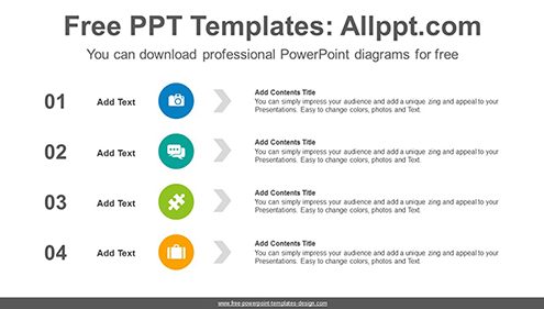 Simple circles list PowerPoint Diagram Template-list image