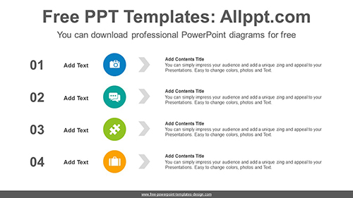 Simple circles list PowerPoint Diagram Template-list image