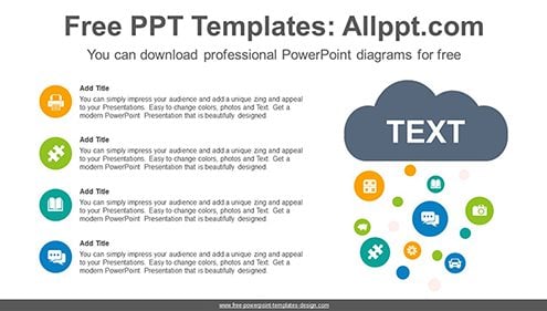 Snowing Clouds PowerPoint Diagram Template-list image