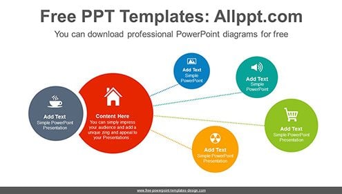 Spread circles PowerPoint Diagram Template-list image