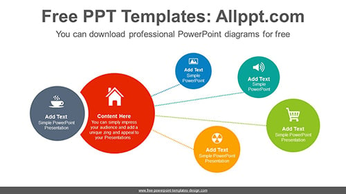 Spread circles PowerPoint Diagram Template-list image