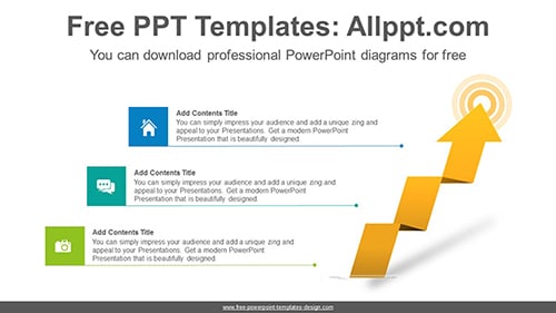 Stepped arrow PowerPoint Diagram Template-list image