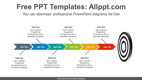 Targeting chevron arrow PowerPoint Diagram Template-list image