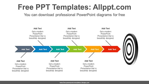 Targeting chevron arrow PowerPoint Diagram Template-list image