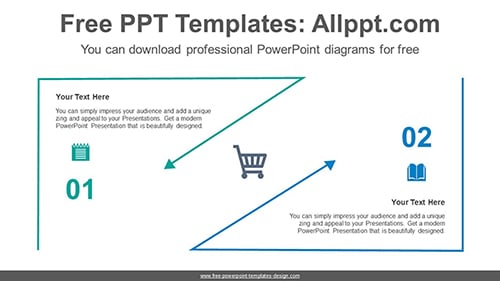 Triangle line arrow PowerPoint Diagram Template-list image