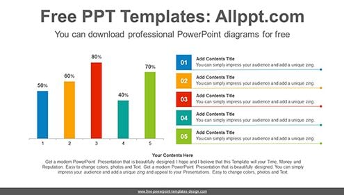 Vertical bar chart PowerPoint Diagram Template-list image