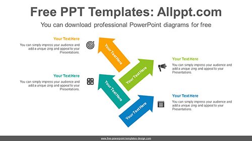 Zigzag ascending arrow PowerPoint Diagram Template-list image