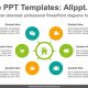 6 radial circles PowerPoint Diagram Template-list image