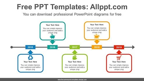 Arrow across rectangular PowerPoint Diagram Template-list image