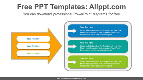 Arrow highlight banner PowerPoint Diagram Template-list image