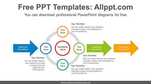 Circle cycle arrow PowerPoint Diagram Template-list image