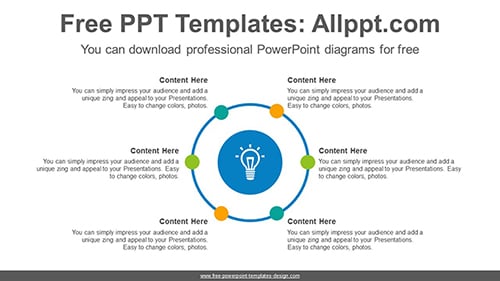 Circle radial dot PowerPoint Diagram Template-list image