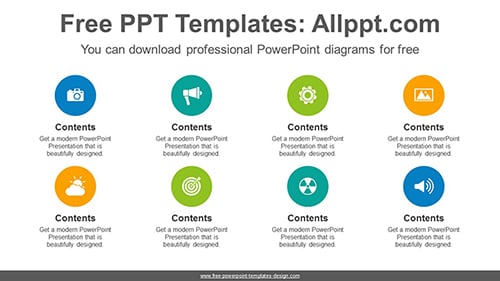 Circles list PowerPoint Diagram Template-list image