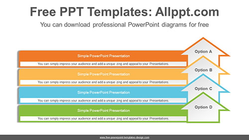 Clustered up arrow PowerPoint Diagram Template-list image