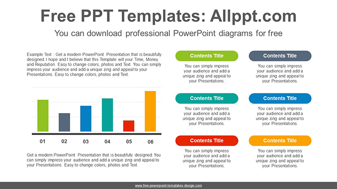 Colorful bar chart PowerPoint Diagram Template-post image