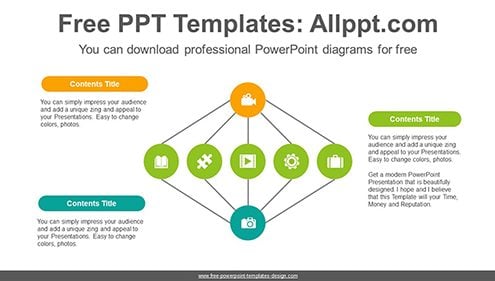 Colorful circular PowerPoint Diagram Template-list image