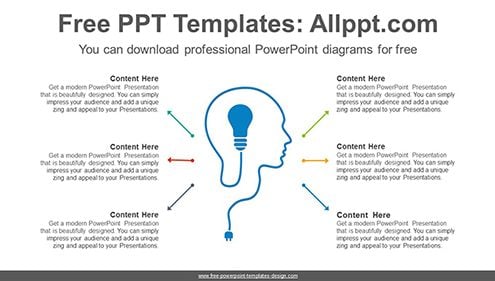 Head bulb PowerPoint Diagram Template-list image