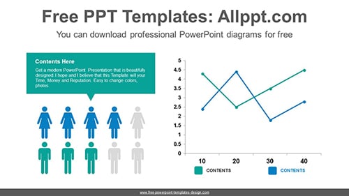 Icons-line chart PowerPoint Diagram Template-list image