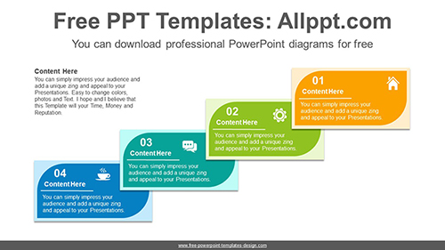 Leaf shape card banner PowerPoint Diagram Template-list image