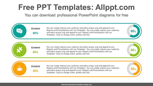 List-form doughnut charts PowerPoint Diagram Template-list image