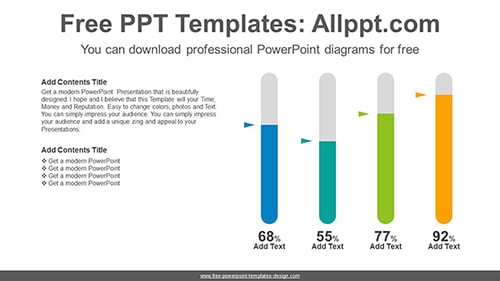 Oval bar chart PowerPoint Diagram Template-list image
