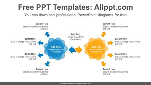 Overlaid triangle PowerPoint Diagram Template-list image