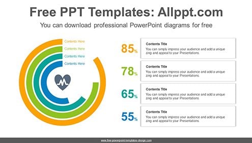 Overlapped doughnut charts PowerPoint Diagram Template-list image