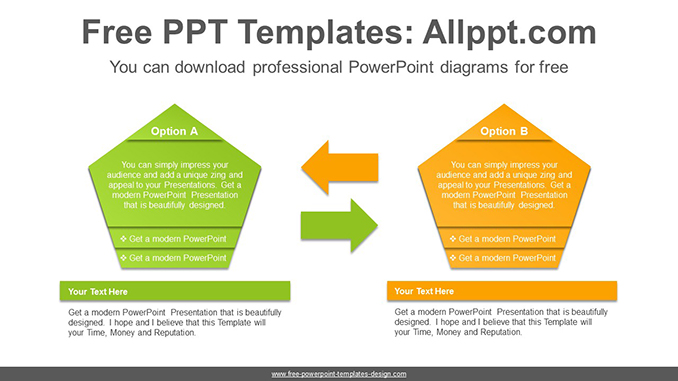 Pentagonal text box PowerPoint Diagram Template-post image