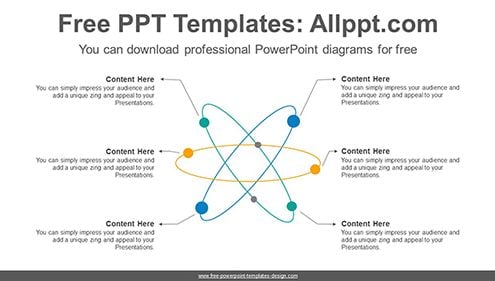 Radial network PowerPoint Diagram Template-list image