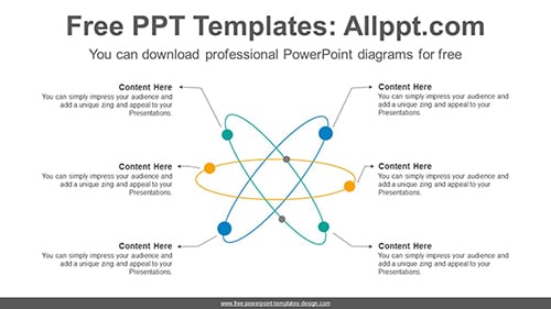 Radial network PowerPoint Diagram Template-list image