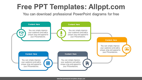 Rectangles progress PowerPoint Diagram Template-list image